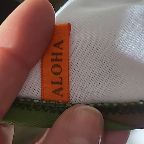 Onepiece Swimsuit Size Small Green Pink Camouflage Print Trendy Travel Beach Fun - Picture 6 of 6